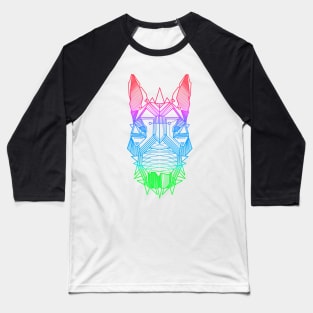 Digital Bull Terrier Baseball T-Shirt